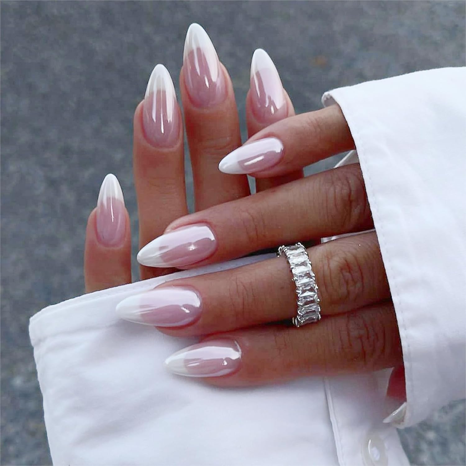 French Tip + Chrome