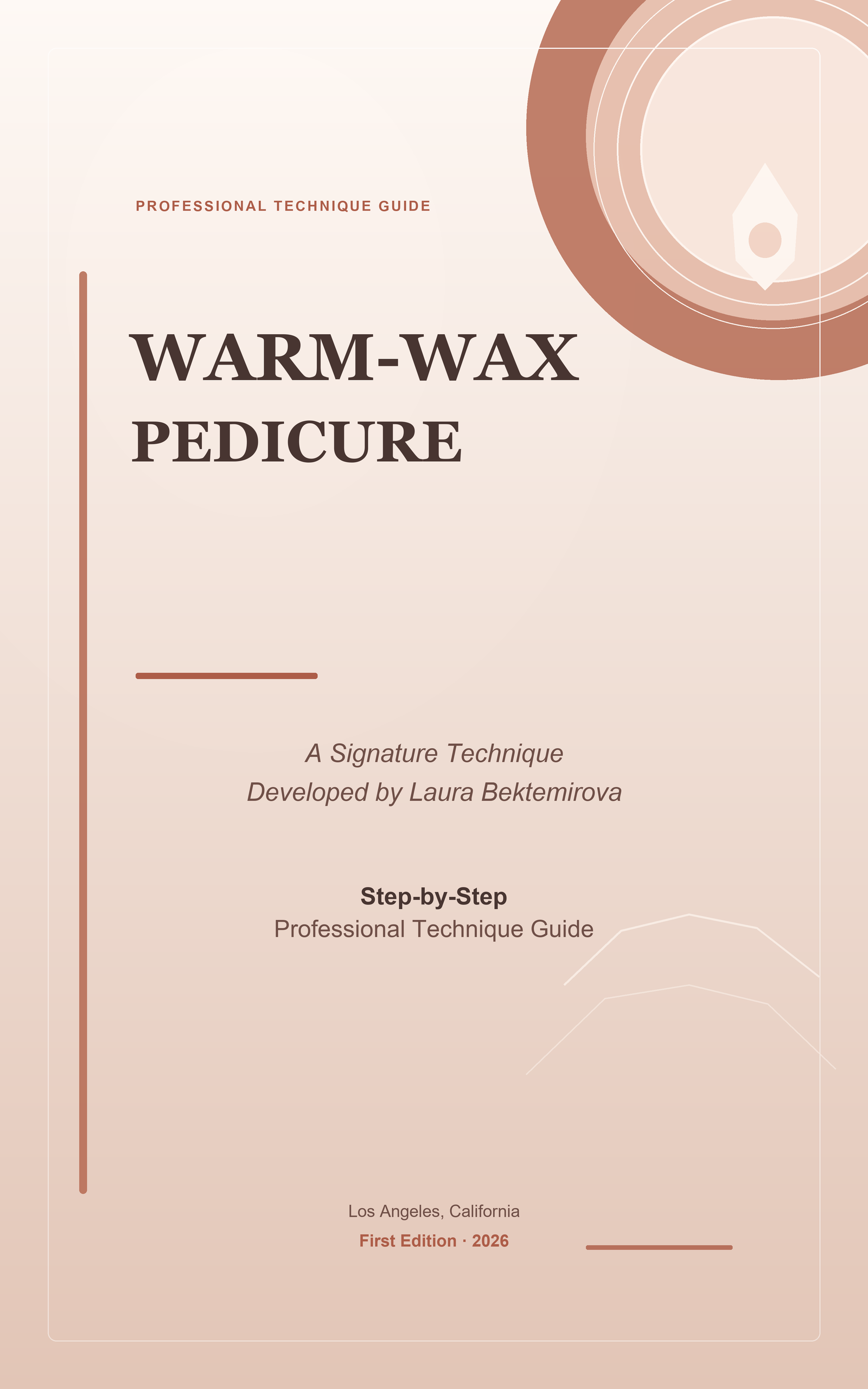 Warm-Wax Pedicure Professional Technique Guide cover